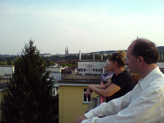 Blick von der Dachterasse