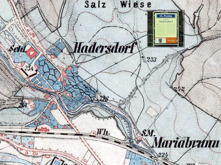 Hadersdorf im Jahre 1872