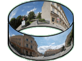 Panoramablick Kreuzung Penzinger Strae / Nisselgasse