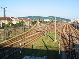 Blick nach Westen (Wiener Blick, Himmelhof) und Rampe auf die Ameisbrckee