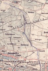 Verlauf des Ameisbaches um 1870